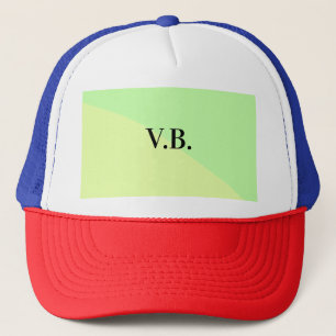 Casquette Couleur unie simple ajoutez nom texte monogramme j