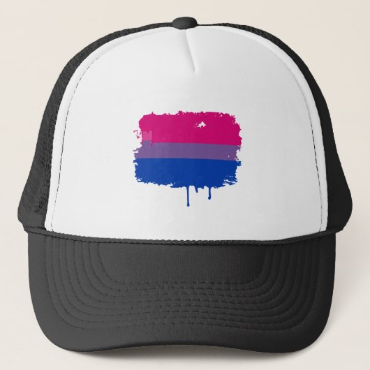 Casquette Couleurs bisexuelles de fierté (Devant)
