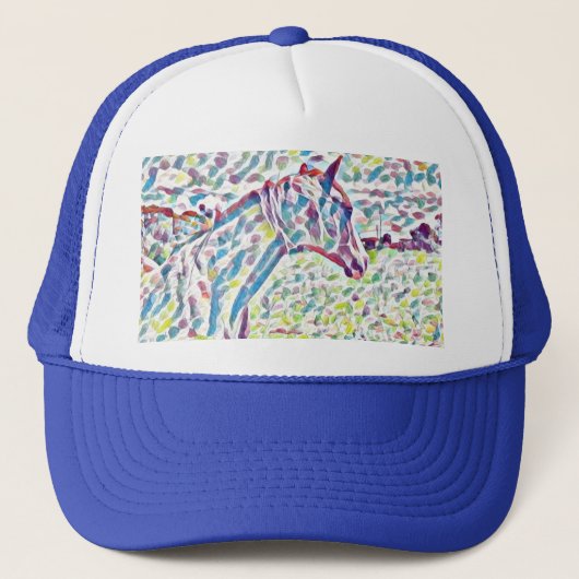 Casquette Couleurs de cheval de la vie, (Devant)