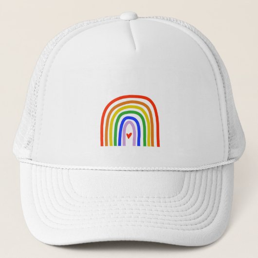 Casquette Couleurs primaires arc-en-ciel dessinées à la main (Devant)