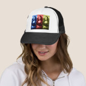 Casquette Couleurs primaires Mona Lisa (En situation)