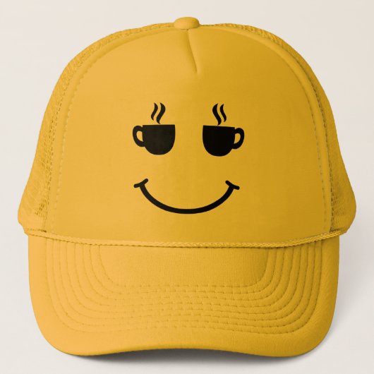 Casquette Coupe de café sourire (Devant)