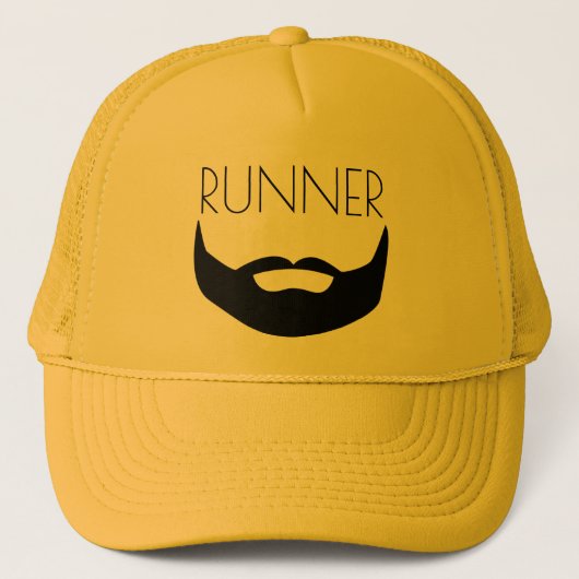 CASQUETTE COUREUR AVEC LA BARBE (Devant)
