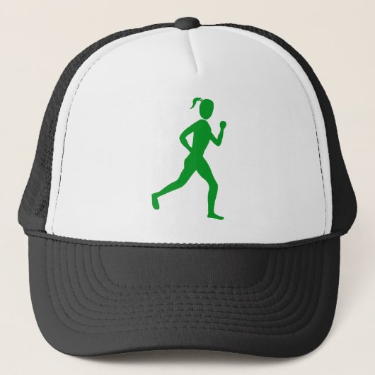 Casquette Coureur (Femme) - Vert herbe (Devant)