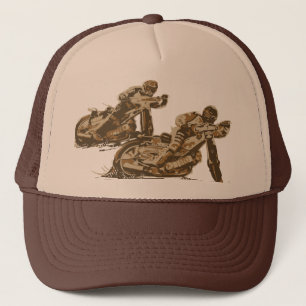 Casquette Coureurs de moto de speed-way