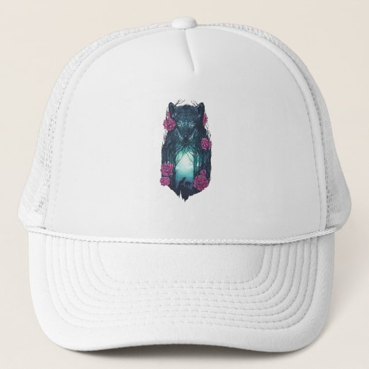 Casquette Courir avec les Loups (Devant)
