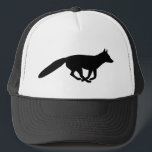 Casquette Courir Fox Silhouette<br><div class="desc">Casquette de silhouette Black Fox</div>