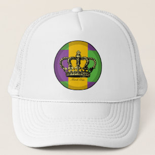Casquette Couronne de drapeau de mardi gras