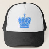 Casquette Couronne royale - Bleu bébé (Devant)