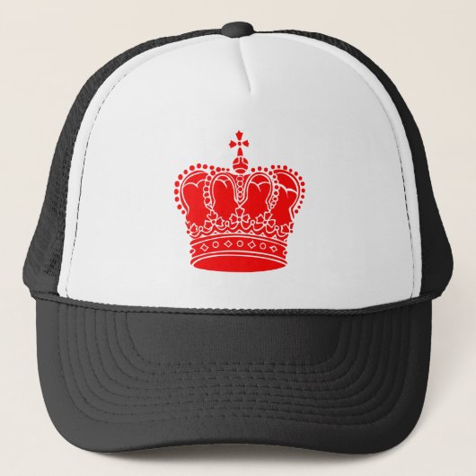 Casquette Couronne royale - Rouge (Devant)