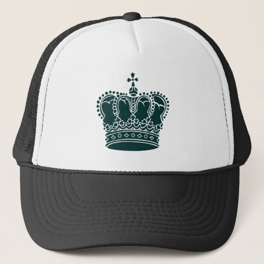 Casquette Couronne royale - Vert foncé (Devant)