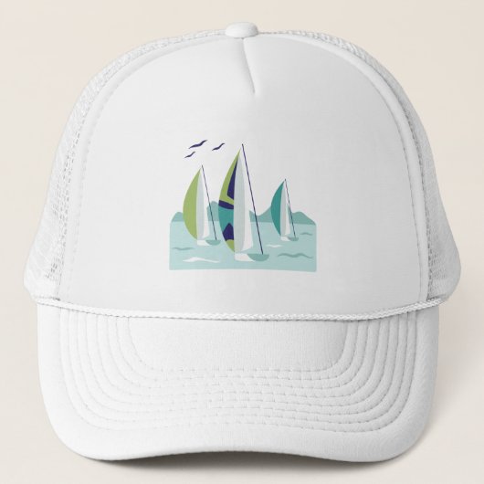 Casquette Course de bateau à voile (Devant)