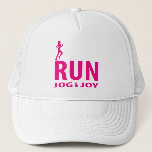 Casquette Course, jogging et joie (Devant)