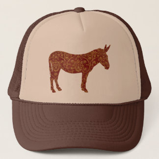 Casquette Couvercle de silhouette d'âne de damassé