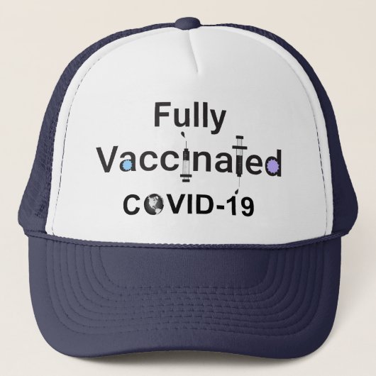 Casquette COVID-19 entièrement vacciné (Devant)