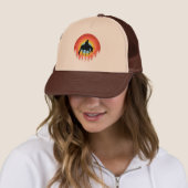 CASQUETTE COW-BOY COUCHER DE SOLEIL COLORÉ  (En situation)