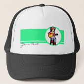 Casquette Cow-girl avec la guitare ; Coloré (Devant)