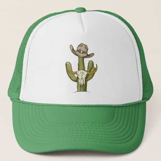 Casquette Cowboy En Westen Cactus Idées Cadeaux Yeehaw (Devant)