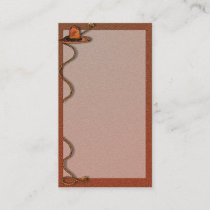 Casquette Cowboy et Carte de visite personnalisabl