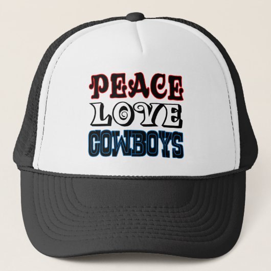 Casquette Cowboys d'amour de paix (Devant)