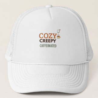 Casquette Cozy Creepy & Caffeinated Halloween Coffee Automne