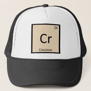 Casquette Cr - Croutons Chimie Symbole de table périodique