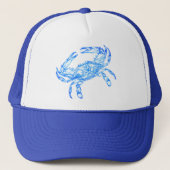 Casquette crabe bleu vintage (Devant)
