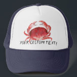 Casquette Crabe Crimelle<br><div class="desc">Casquettes de crabe de texte personnalisé ! Utilisez la fonction de personnalisation pour la rendre aussi unique que vous le souhaitez.</div>