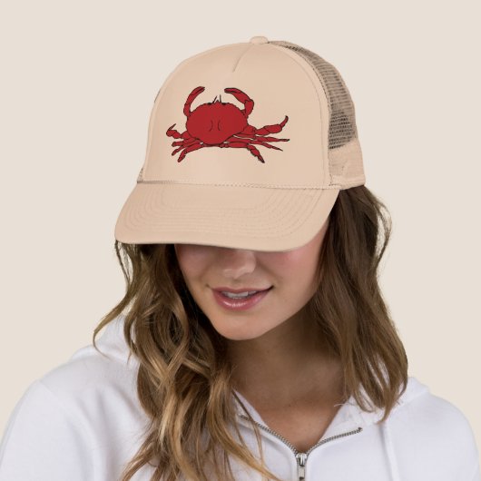 Casquette Crabe rouge (En situation)