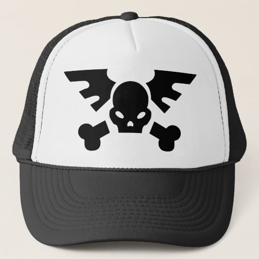Casquette Crâne à ailes (Devant)