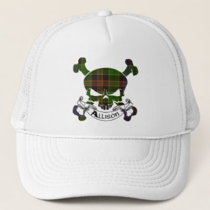 Casquette crâne Allison Tartan