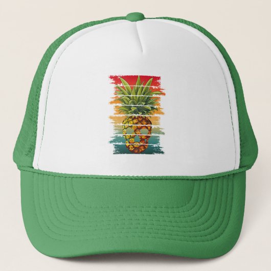 Casquette Crâne Ananas Vintage (Devant)
