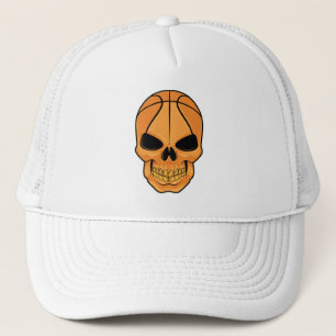 Casquette Crâne avec tête de basket