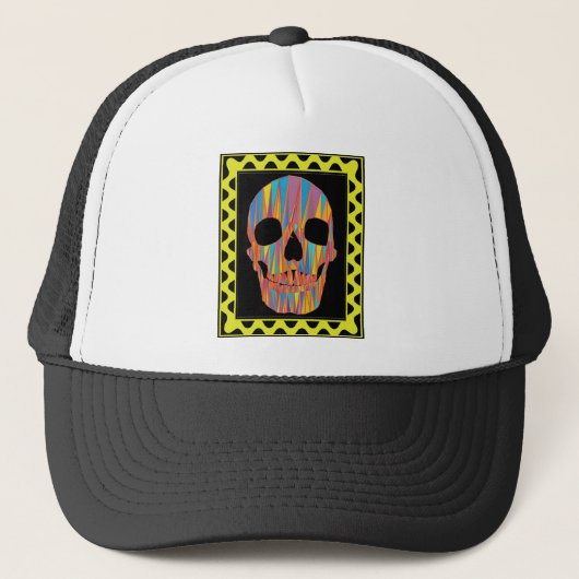 Casquette Crâne coloré (Devant)
