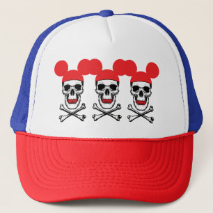Casquette Crâne dans un chapeau à oreilles de souris de dess