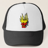 Casquette Crâne de flamme (Devant)