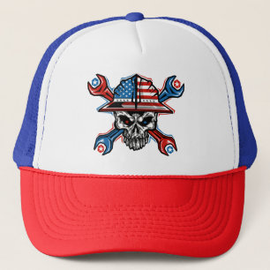 Casquette crâne de roughneck patriotique
