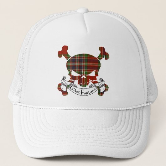 Casquette Crâne de tartan de MacFarlane (Devant)