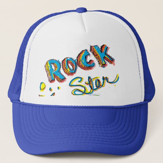 Casquette Crâne de vedette du rock (Devant)