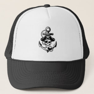 Casquette Crâne et Ancre de pirates audacieux - Conception n