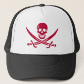 Casquette Crâne et épées de Crimson Drapeau pirate de Calico (Devant)