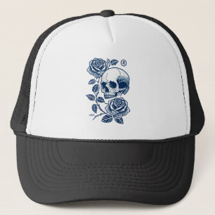 Casquette Crâne et Rose