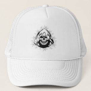 Casquette Crâne Squelette Halloween Trucker Chapeau