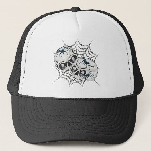 Casquette Crânes Web Spider (Devant)