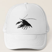 Casquette crawfish's　silhouette (black) (Devant)
