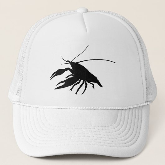 Casquette crawfish's　silhouette (black) (Devant)