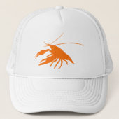 Casquette crawfish's silhouette (Orange) (Devant)