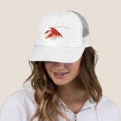 Casquette crawfish's silhouette (Red) (En situation)