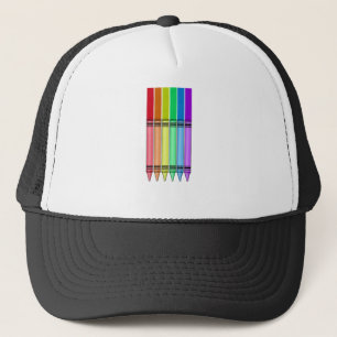 Casquette Crayon arc-en-ciel