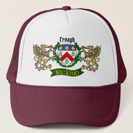 Casquette Creagh Irish Shield avec Griffins (Devant)